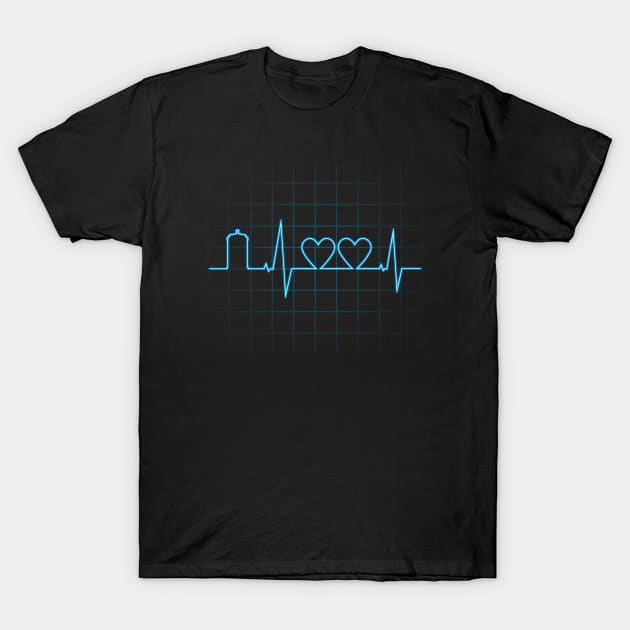 Two Heartbeats T-Shirt by Mandrie